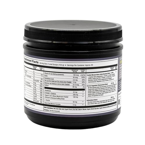 Cardio Miracle highlighting over 50 nutrients and antioxidants