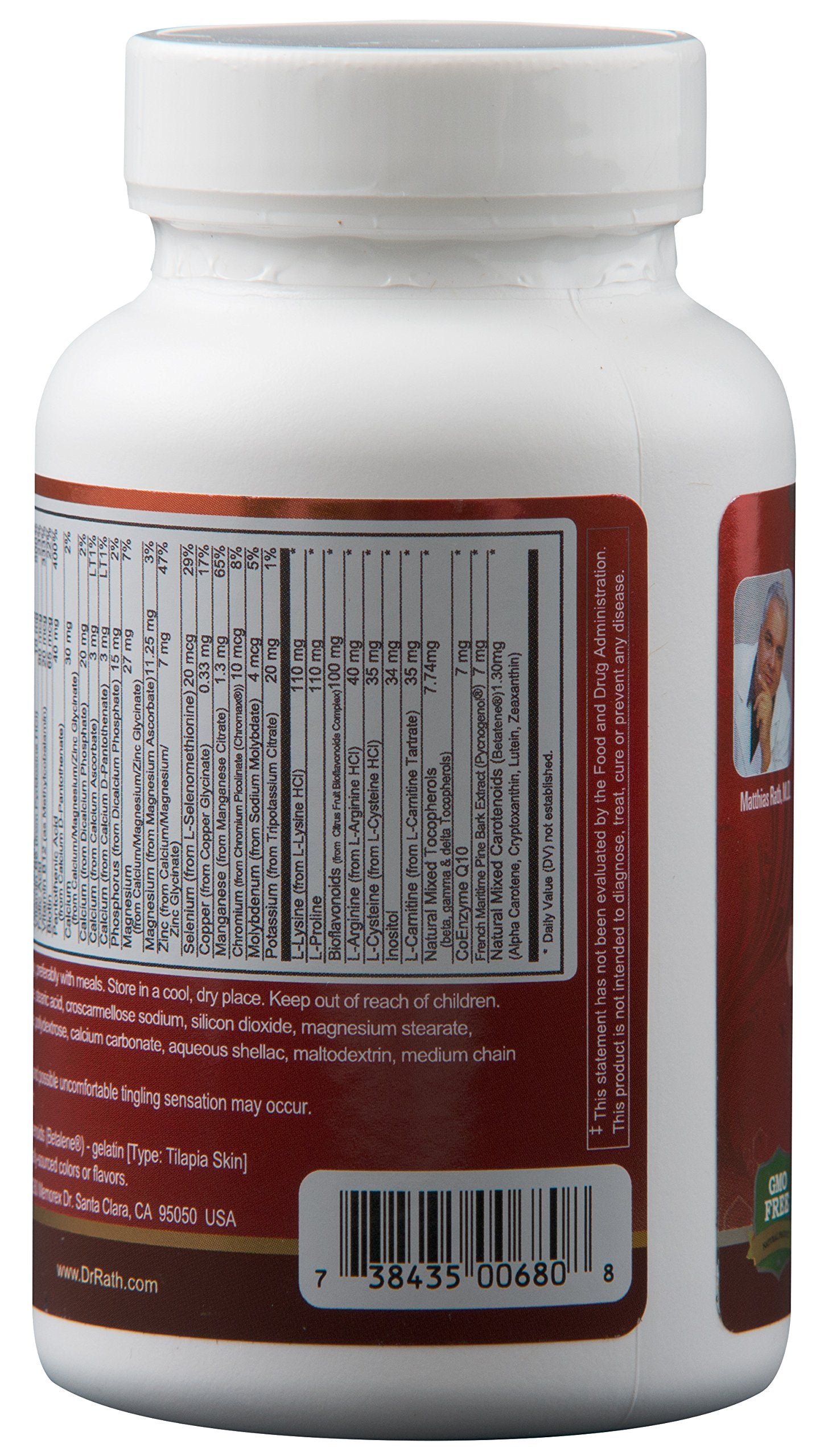 Coenzyme Q10, Carnitine and vitamins featured in the formula