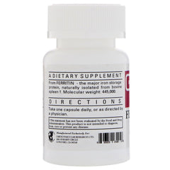 Packaging for Cardiovascular Research Ferritin Capsules 60 Count