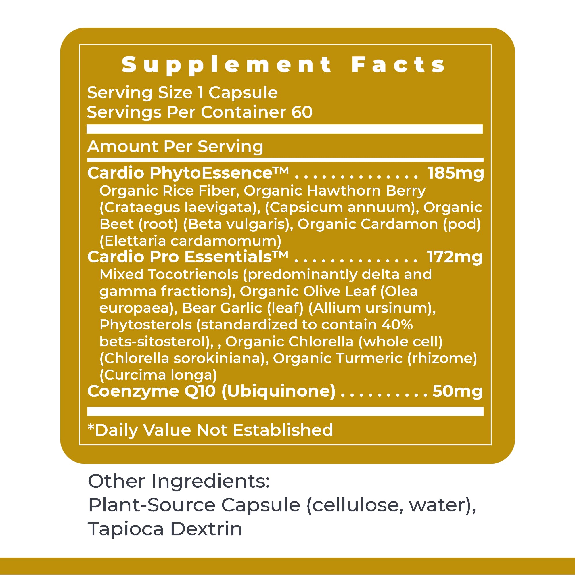 Graphic showing heart health and antioxidant support from CardioVen