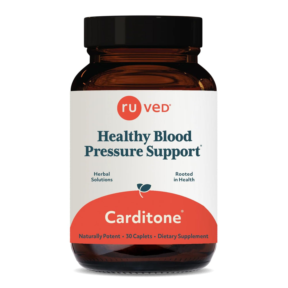 ruved Carditone bottle and label emphasizing heart health