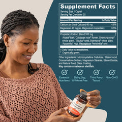 Close-up of Carditone herbal blend including Rauwolfia and Arjuna