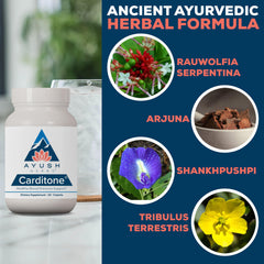 60 vegetarian caplets inside Carditone bottle