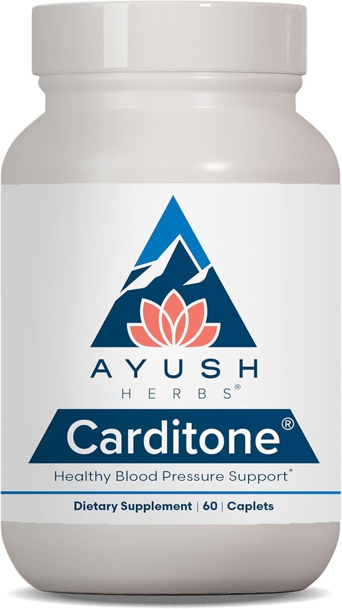 Ayush Herbs Carditone bottle on a clean white surface