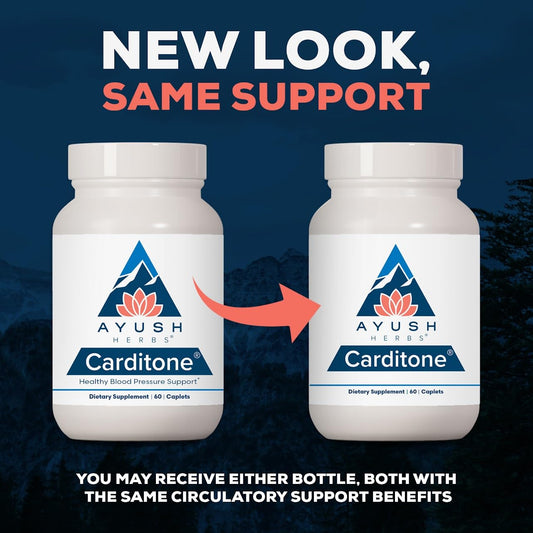 Close-up of Carditone label showing product name
