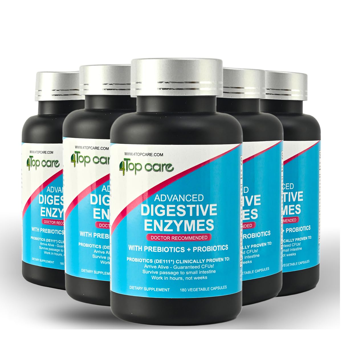 Vegetarian capsules displayed with prebiotic fiber