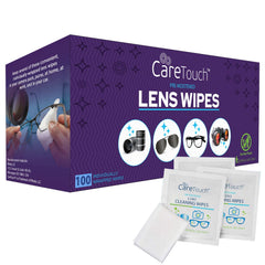 Care Touch Lens Wipes for Eyeglasses - 100-count box