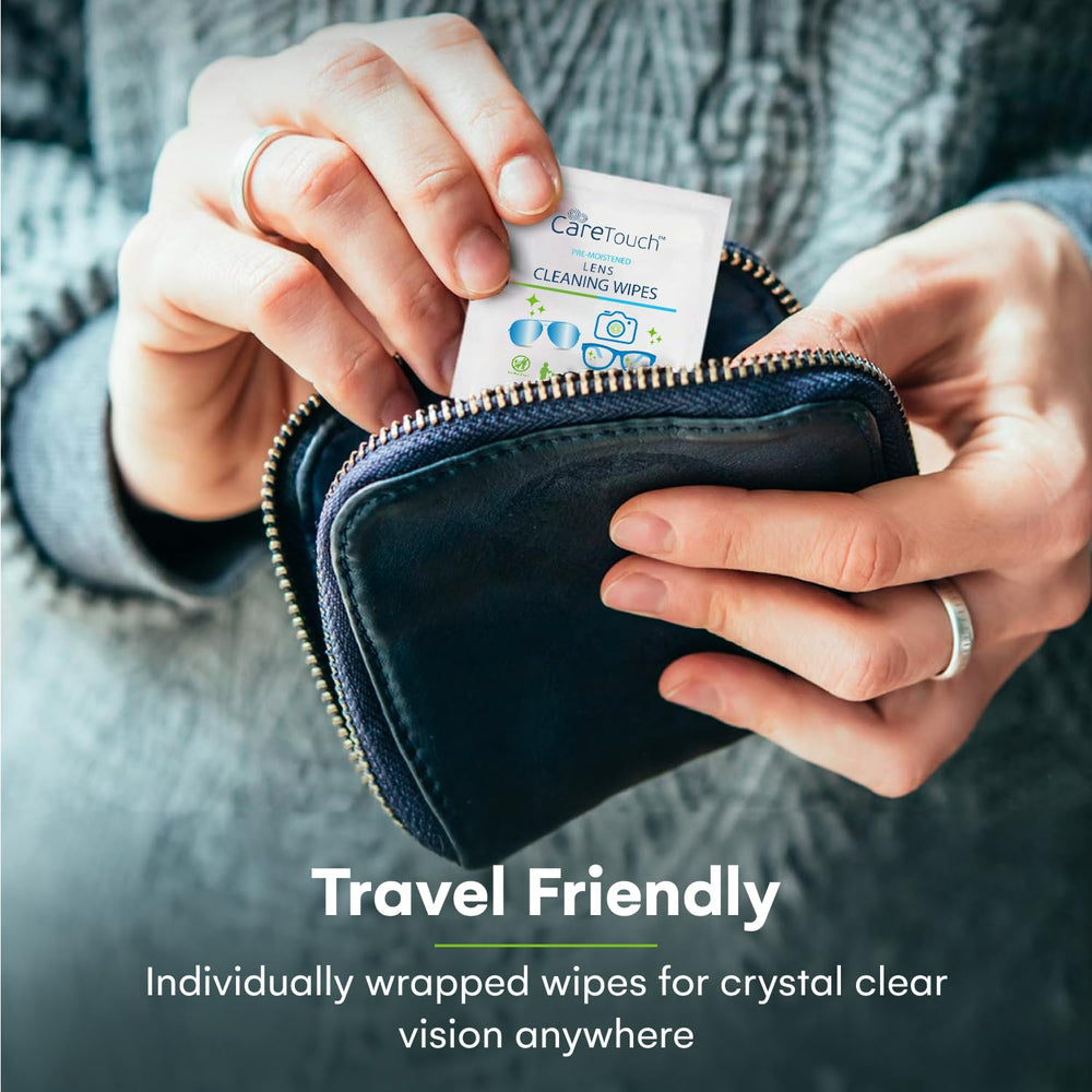 Wipes are safe for coated lenses and optical devices