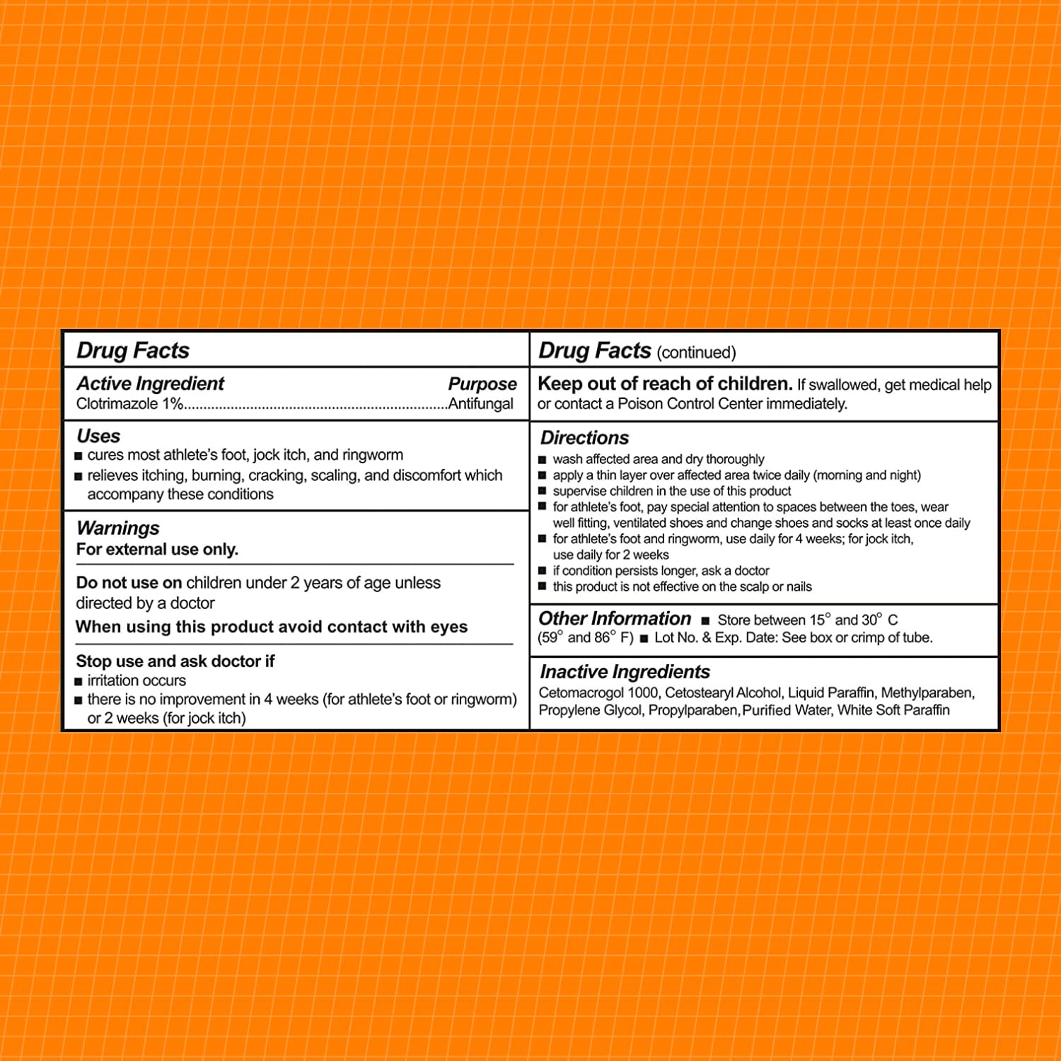 CareAll clotrimazole cream expiration-date info on packaging