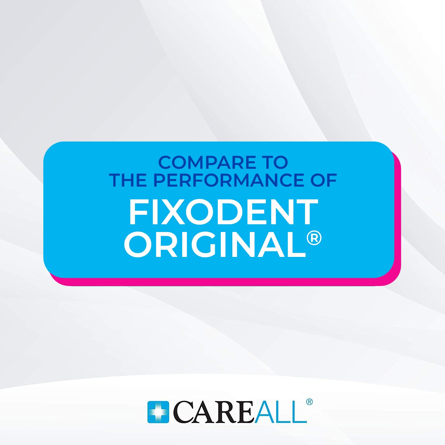 CareAll denture adhesive tubes with easy applicator