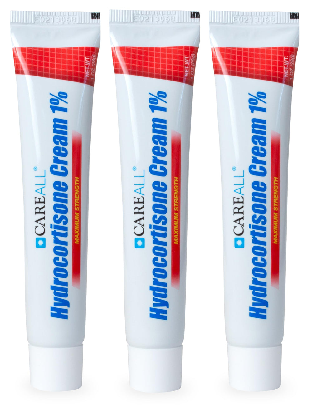 CareAll hydrocortisone 1% tube front view for quick itch relief