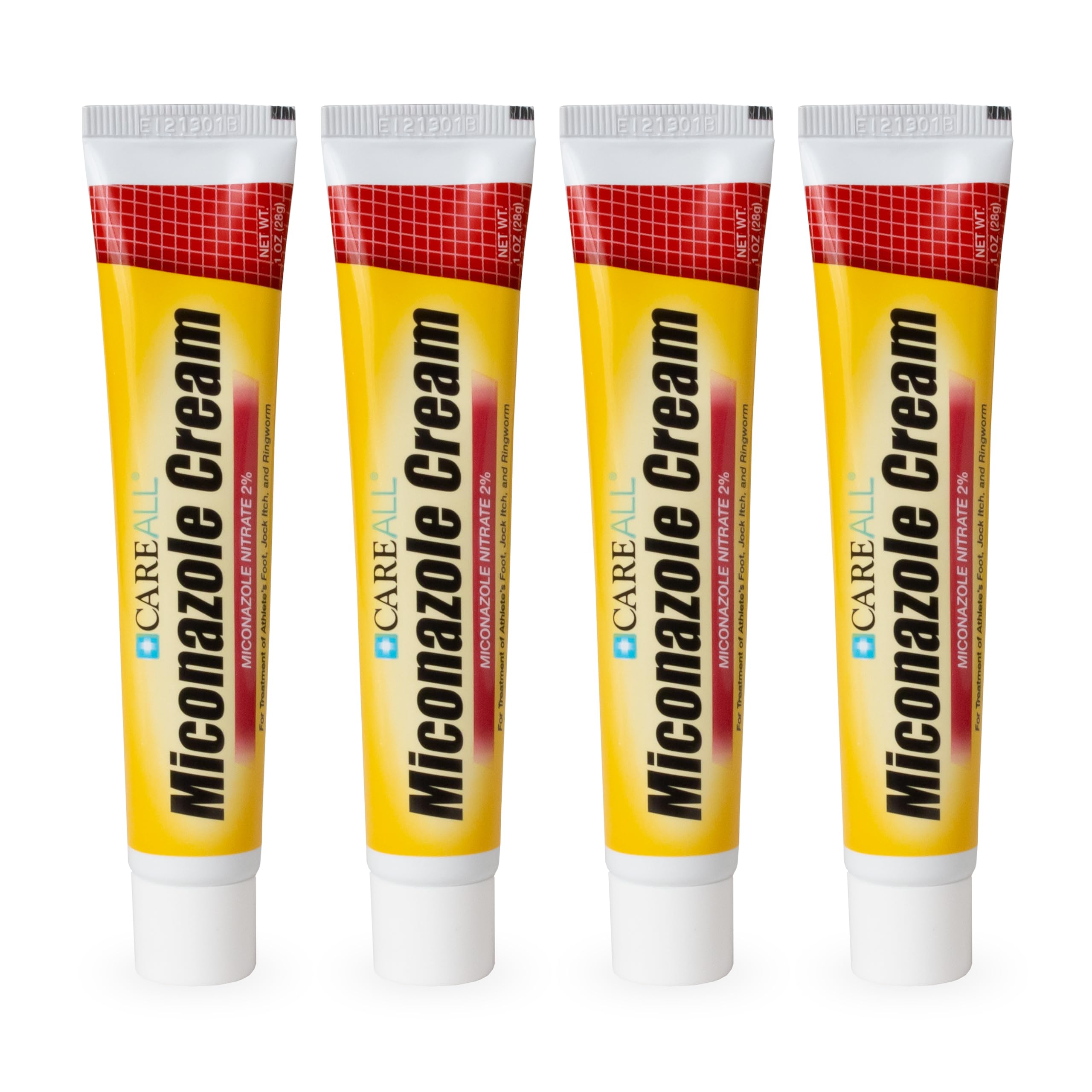 CareAll miconazole cream tubes arranged for home use and quick treatment.