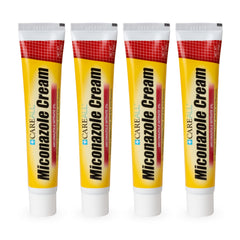 CareAll miconazole cream tubes arranged for home use and quick treatment.