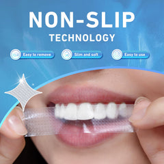 Professional whitening ingredients used in dental-grade strips