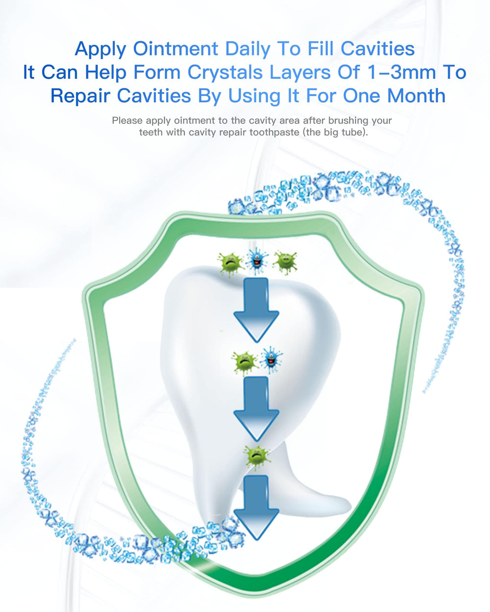 Teeth brushing with CAREDO hydroxyapatite toothpaste