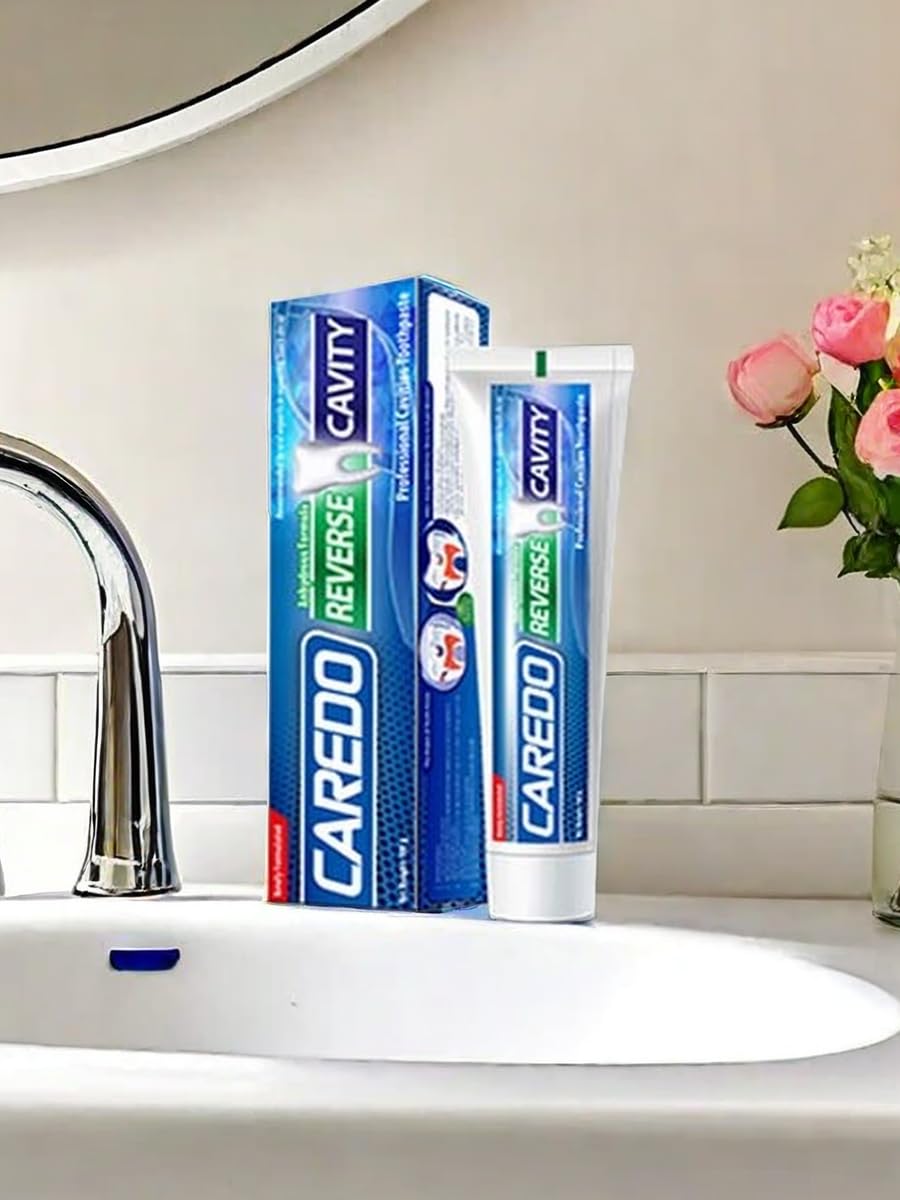 Bright smile after using CAREDO cavity repair toothpaste