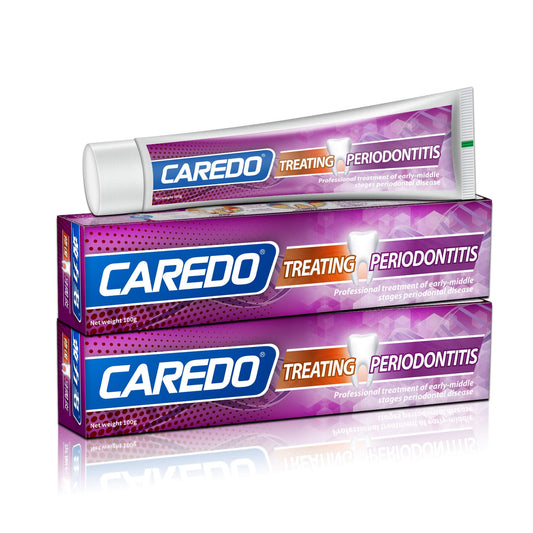 CAREDO Gum Toothpaste packaging front view