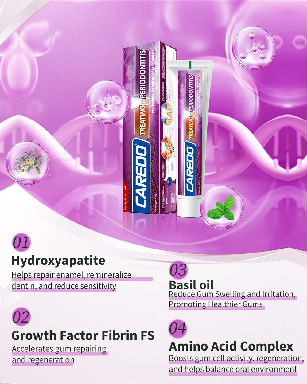 Healthy gums concept illustrating gum health