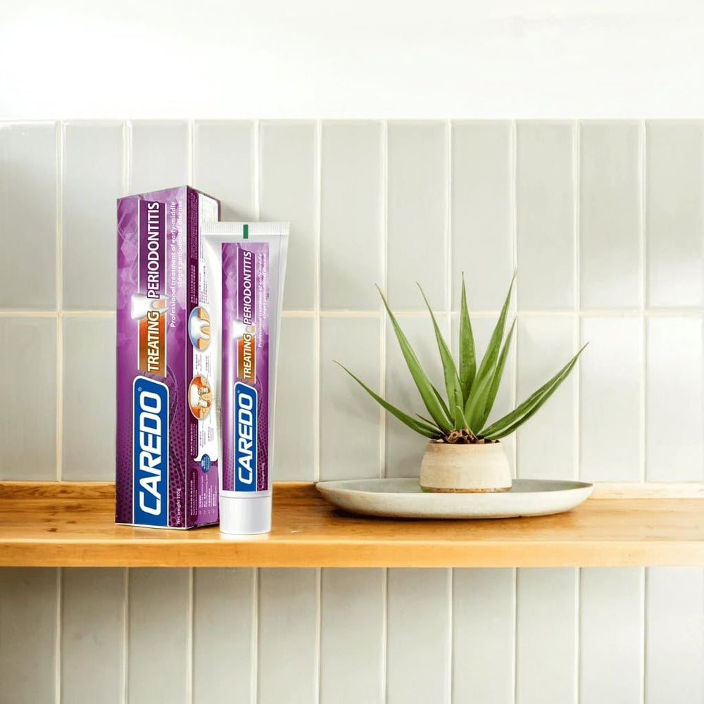 Bad breath reduction focus with CAREDO toothpaste