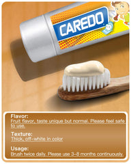 Fruity flavor highlight showing kid-friendly toothpaste