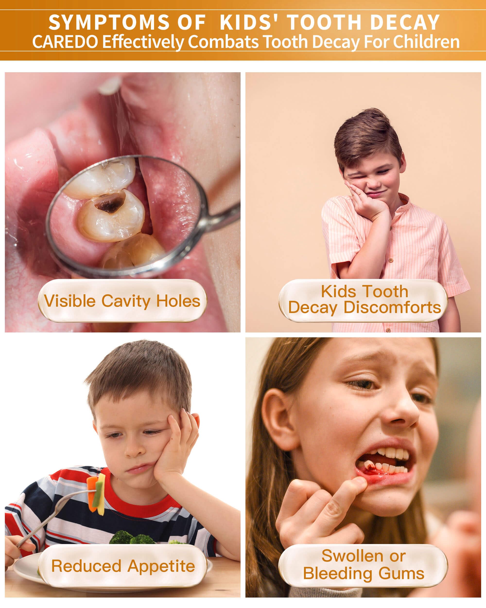 Label highlighting fluoride-free and enamel repair