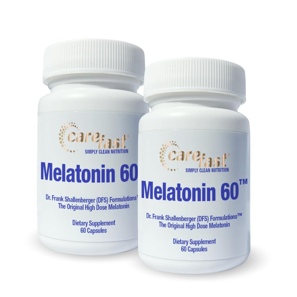 CAREFAST Pure Melatonin 60mg bottle front label