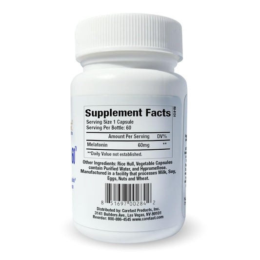 120 capsules bottle of CAREFAST Melatonin