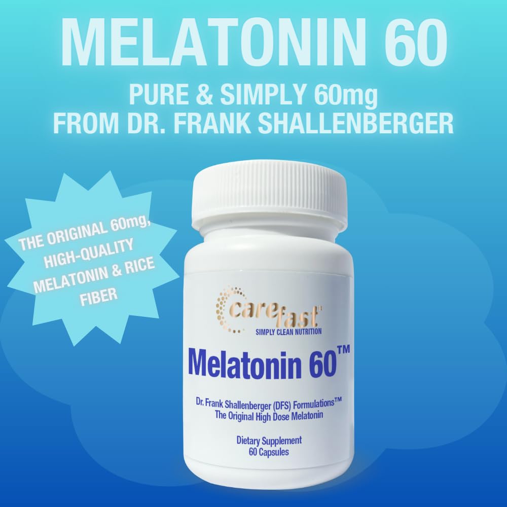 Close-up of CAREFAST Melatonin 60mg capsule