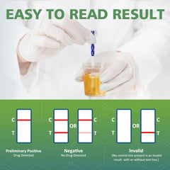 Compact 15-pack of THC test strips