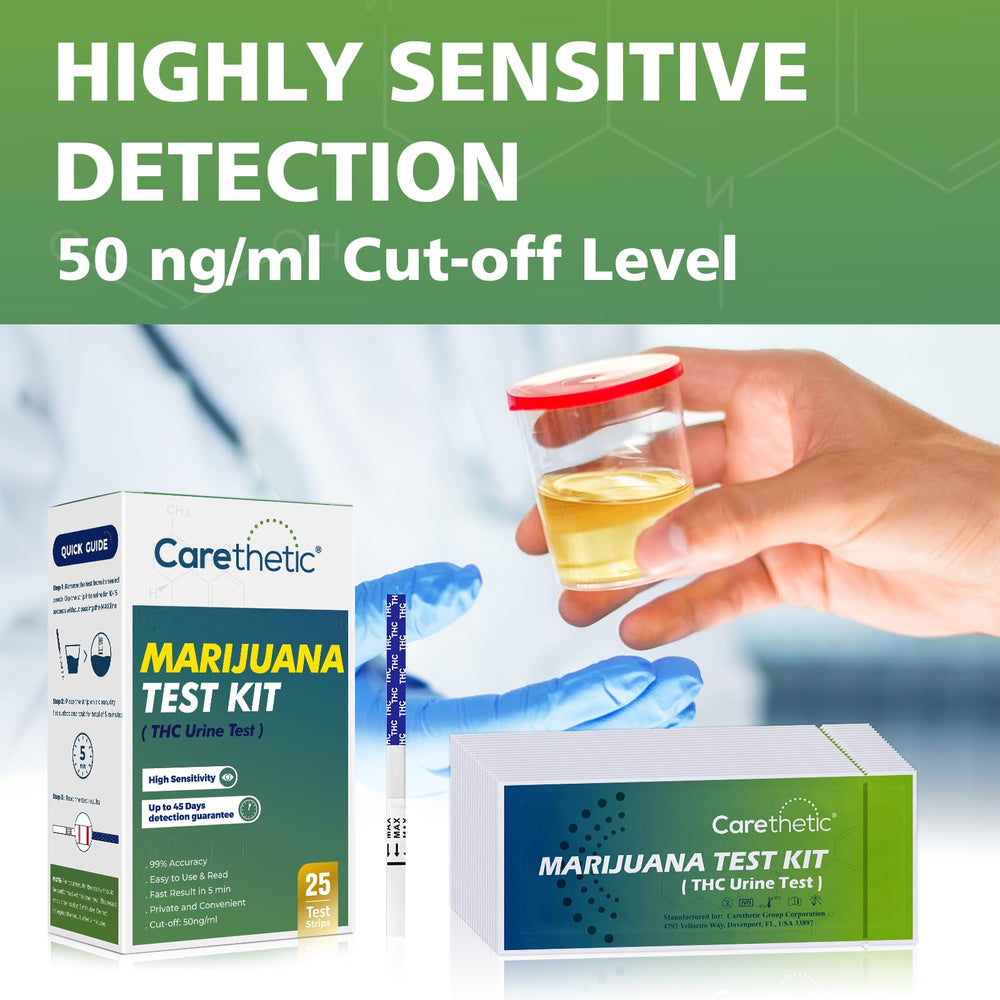 THC urine test strips in use - 25-pack