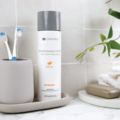 Usage directions icon on CariFree product