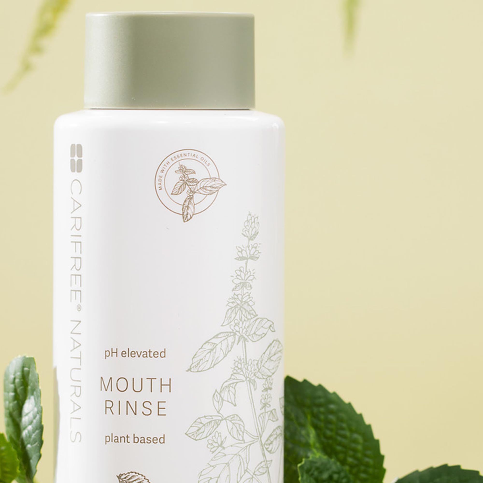 16 fl oz bottle of CariFree Naturals Mouth Rinse