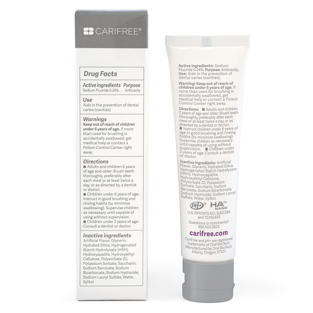 Adults and kids using CariFree Gel 1100 toothpaste