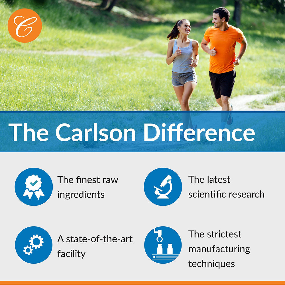 Back label with dosage information for Carlson A & D