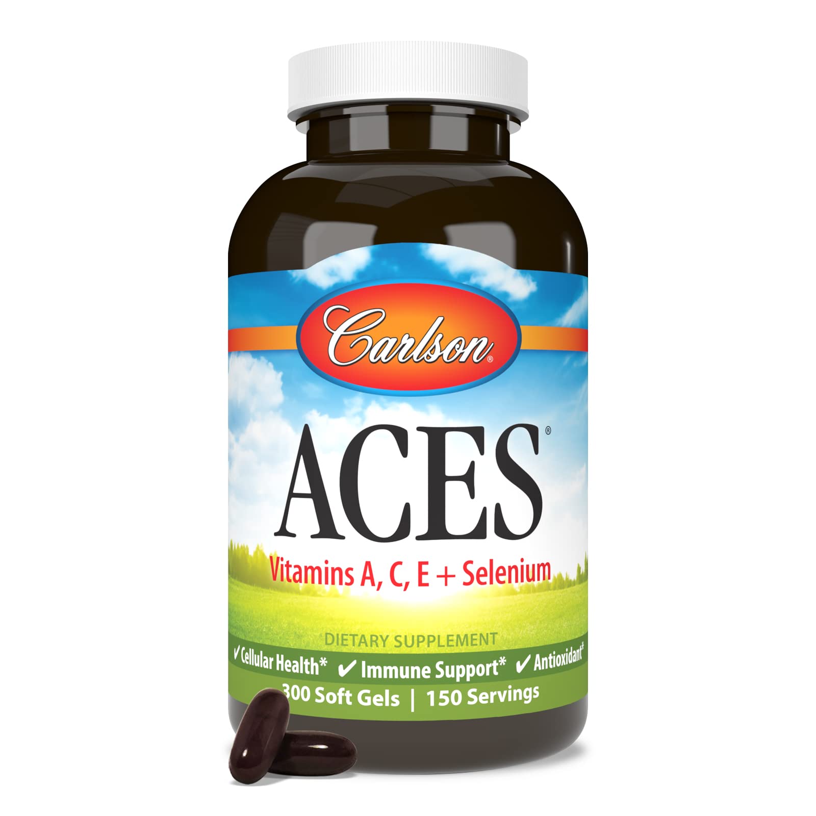 Carlson ACES bottle – side view