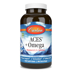 Carlson ACES + Omega bottle and label