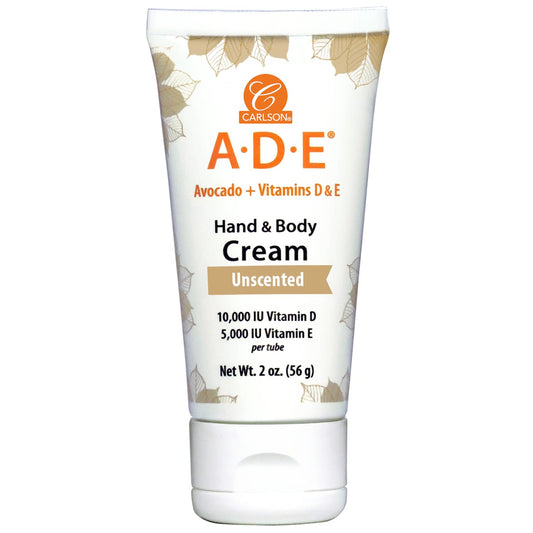 Carlson ADE Hand and Body Cream with avocado oil and vitamins D and E, 2 oz