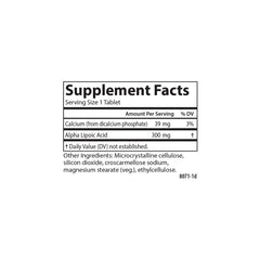 90 tablets inside Carlson Alpha Lipoic Acid bottle