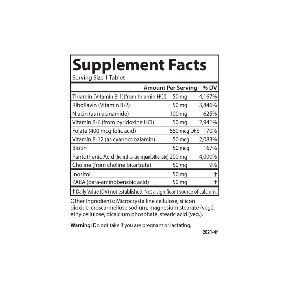 Carlson B Compleet 50 tablets – scattered view