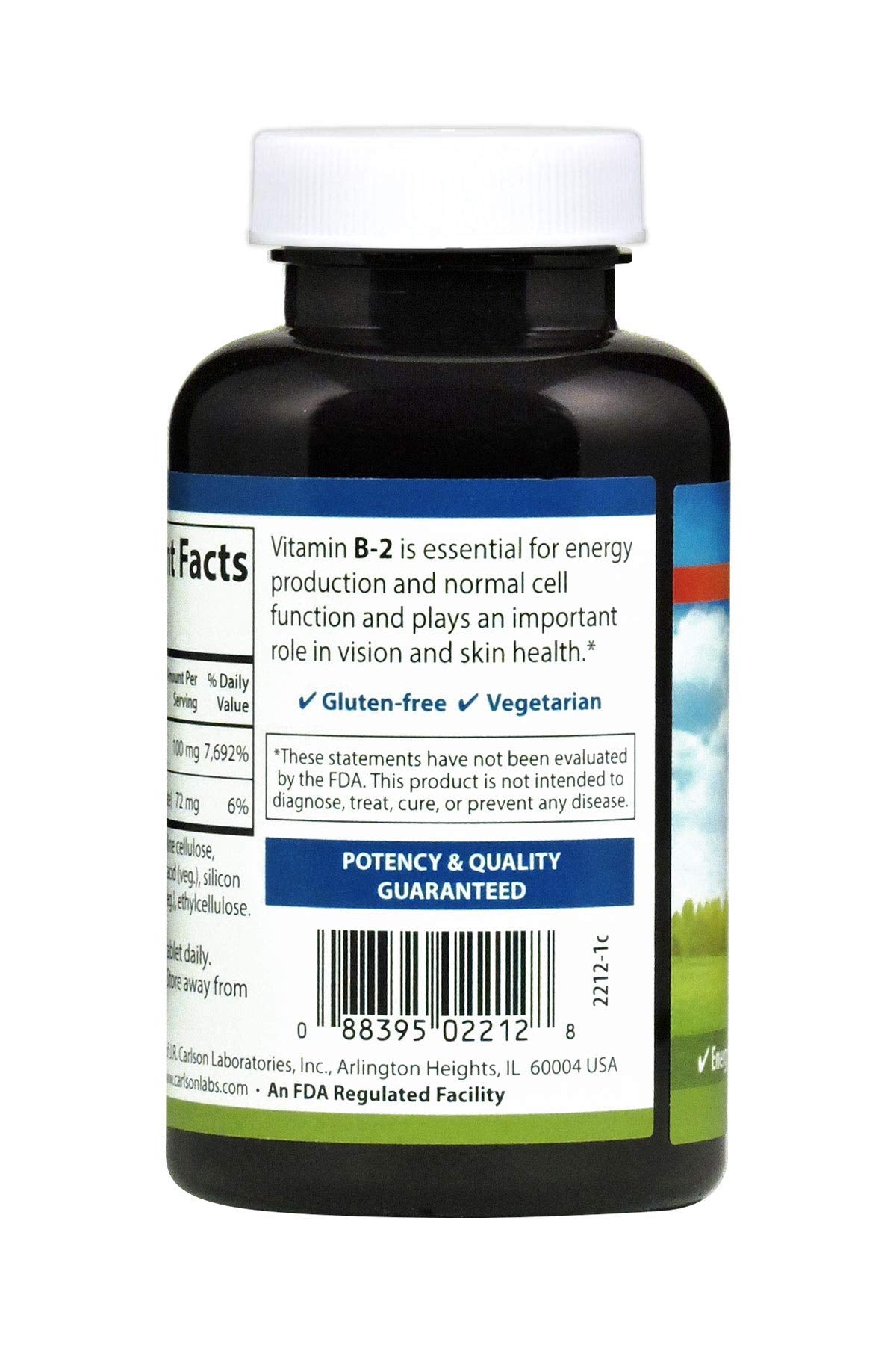 Carlson B-2 100 mg Riboflavin tablets