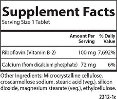 Riboflavin tablets arrangement