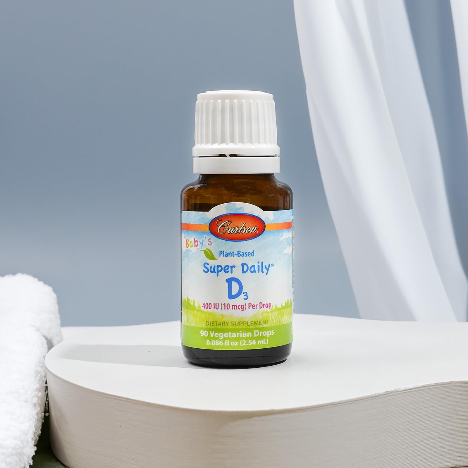 Drops added to a baby's bottle
