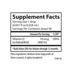 Non-GMO algae source label for D3 drops