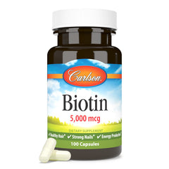 Healthy hair close-up with Biotin imagery