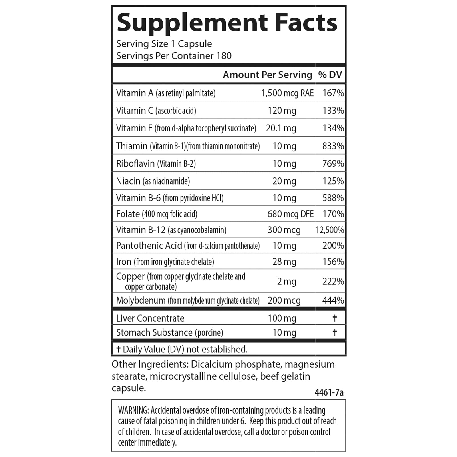 Nutrient blend for blood health illustration