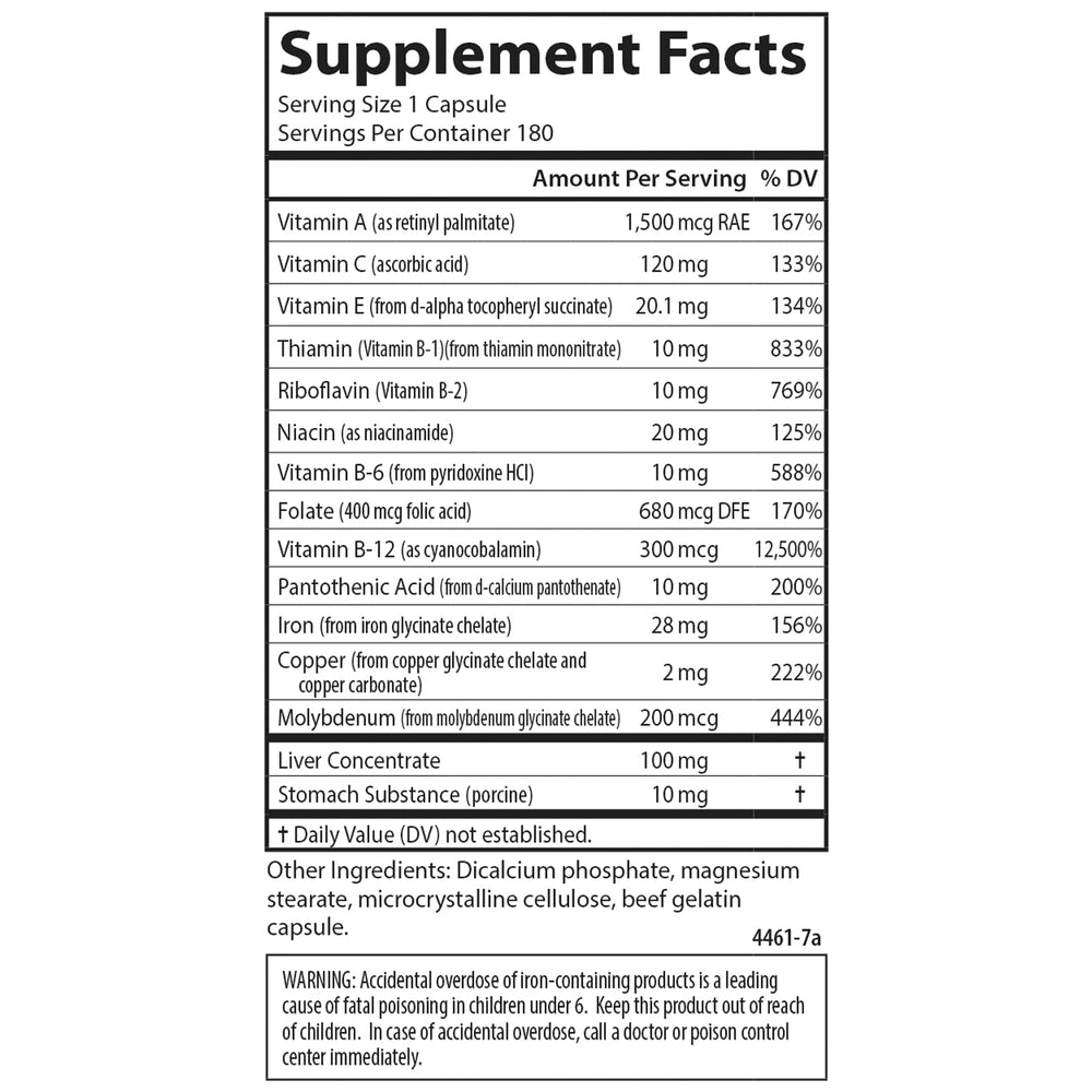 Nutrient blend for blood health illustration