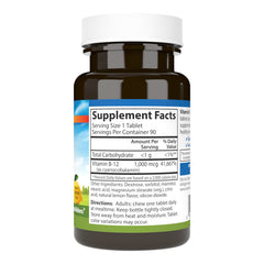 Vitamin B-12 1000 mcg chewables – supports nerve function and brain health