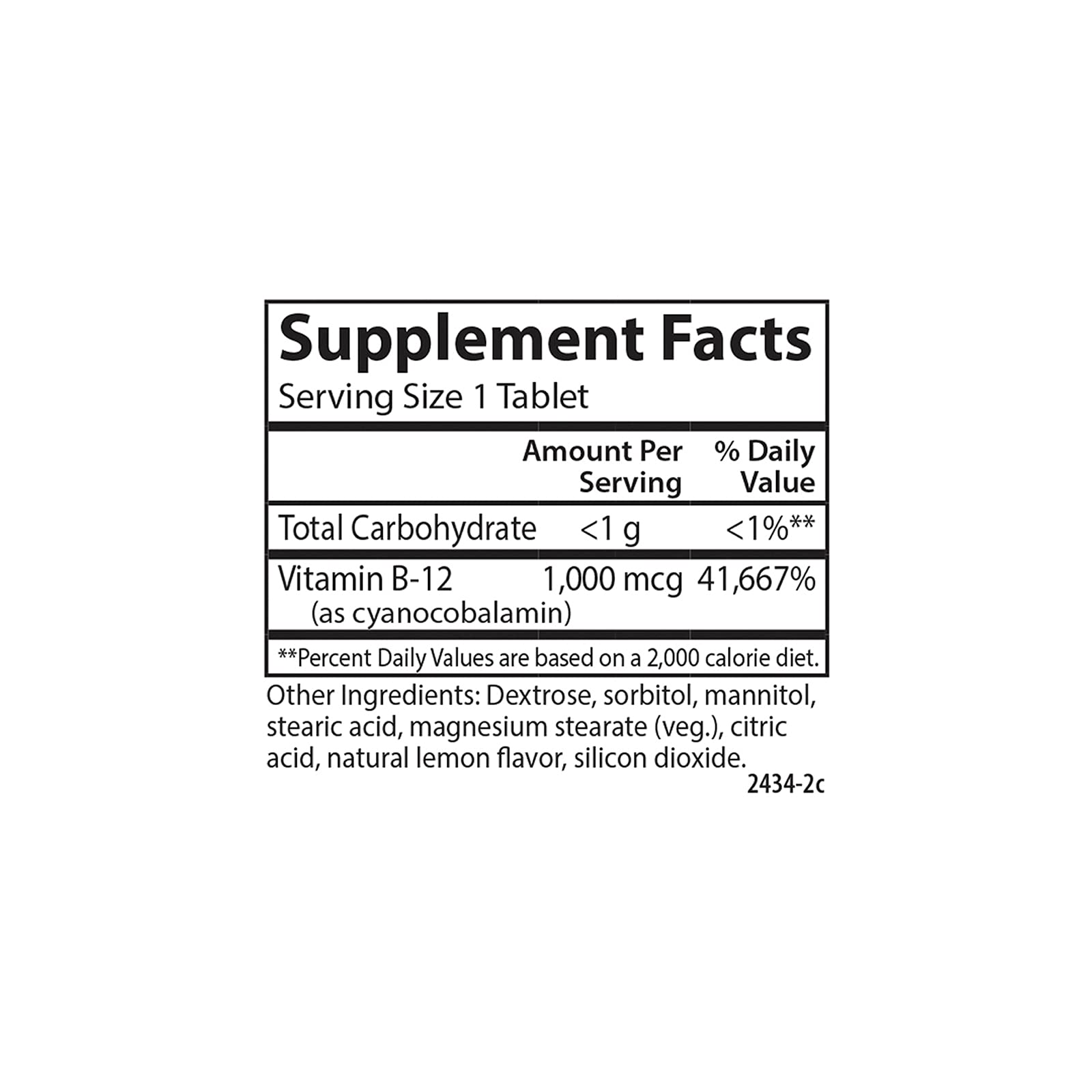 B-12 1000 mcg chewables – red blood cell formation support