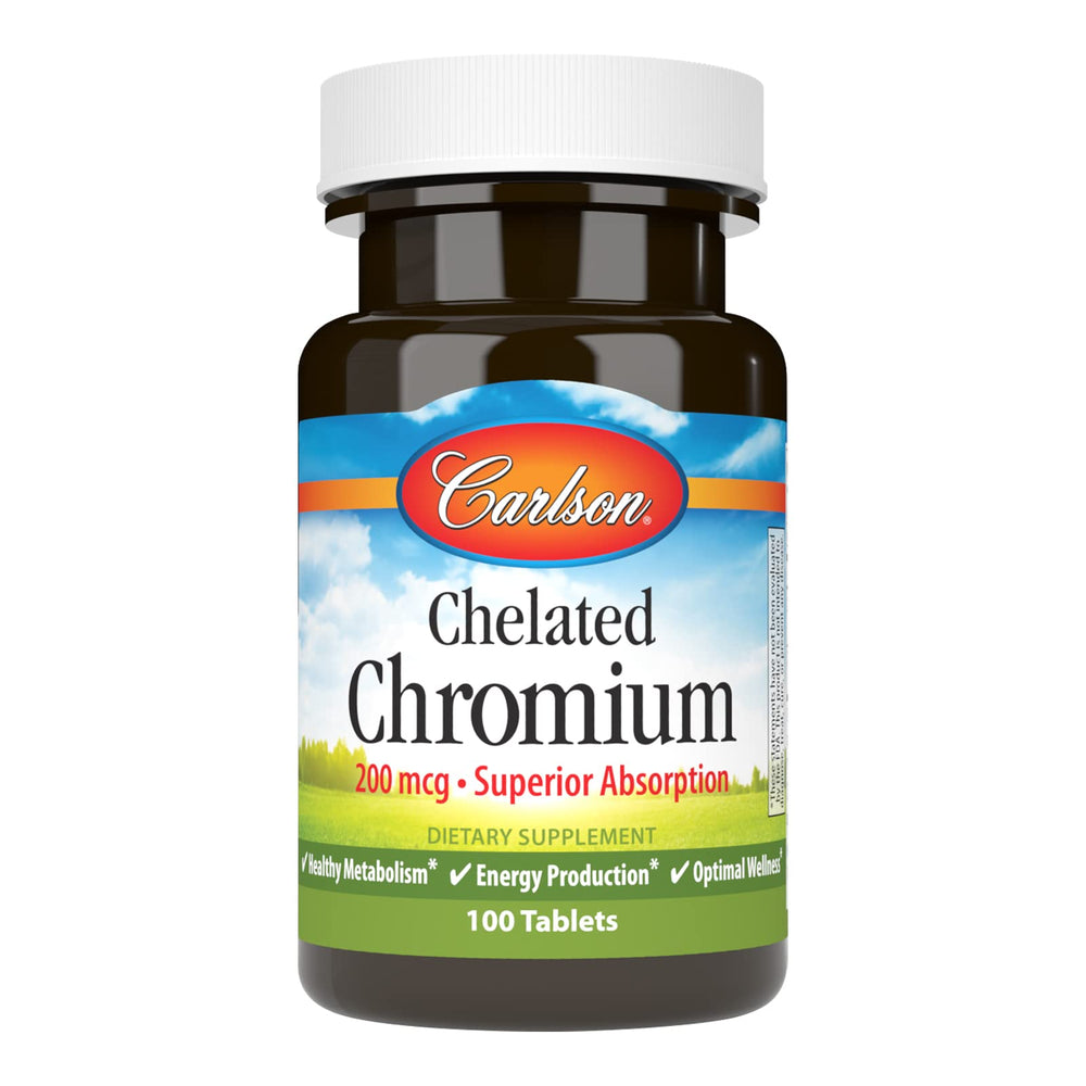 Carlson Chelated Chromium 200 mcg bottle