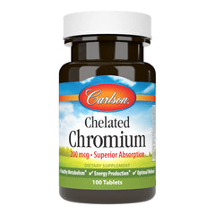 Carlson Chelated Chromium 200 mcg bottle